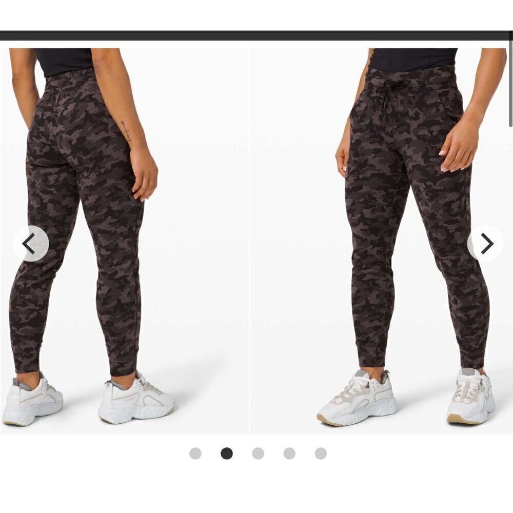 Lululemon Ready to Rulu joggers, black/gray camo, Size 6 A105